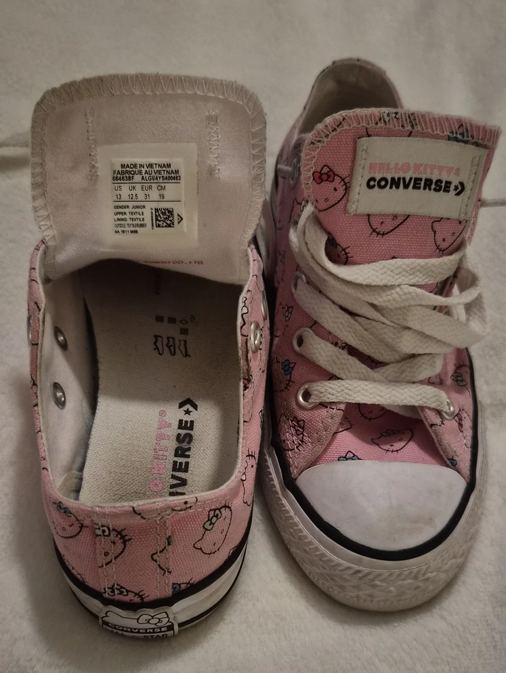 Converse Pink Hello Kitty Kids High-Top Sneakers